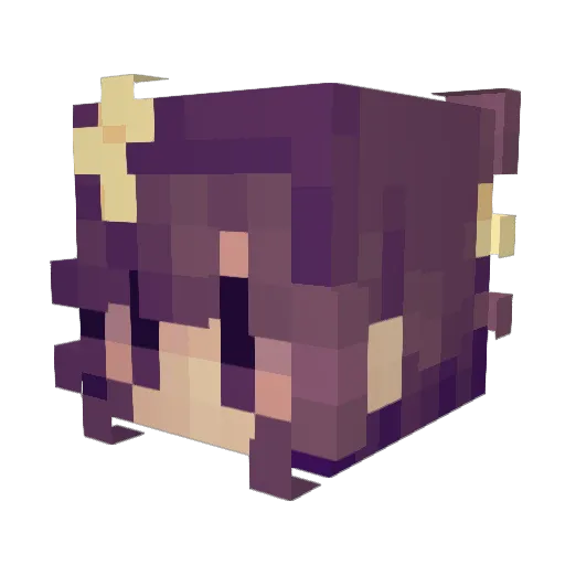 chlobocat36 Minecraft avatar head, 3D render