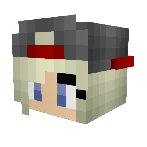 chloe12678 Minecraft avatar head, 3D render