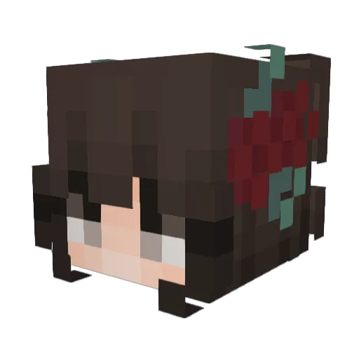chloe130228 Minecraft avatar head, 3D render