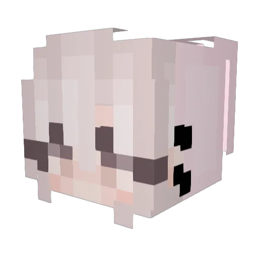 chloe4242 Minecraft avatar head, 3D render