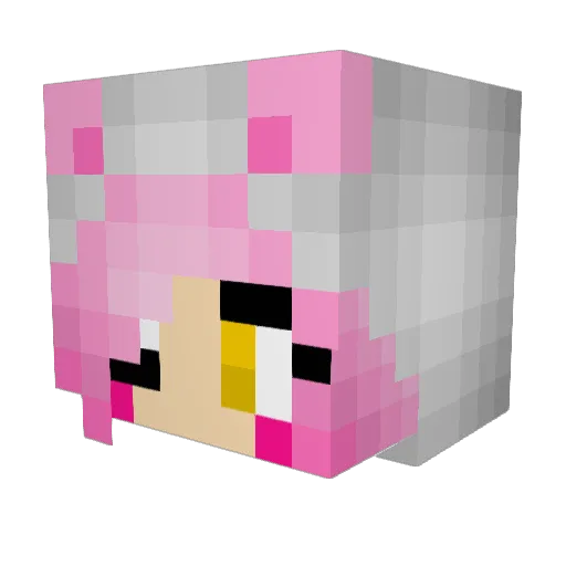 chloe_is_a_boss Minecraft avatar head, 3D render