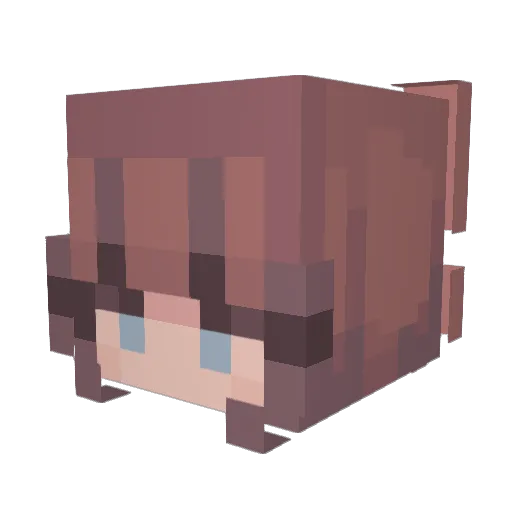 chloe_pisces Minecraft avatar head, 3D render