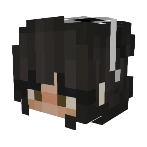 chloecat1412 Minecraft avatar head, 3D render