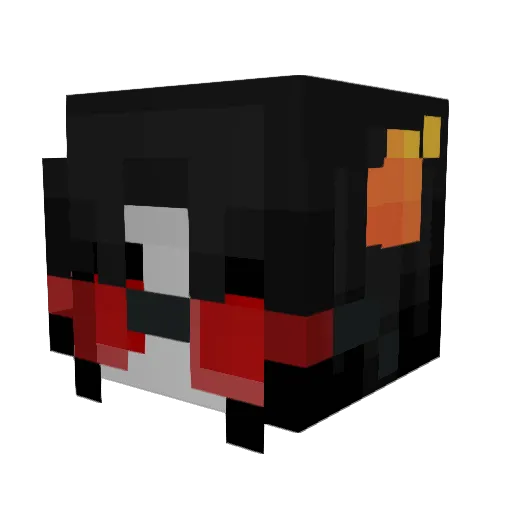 chloechillworld Minecraft avatar head, 3D render