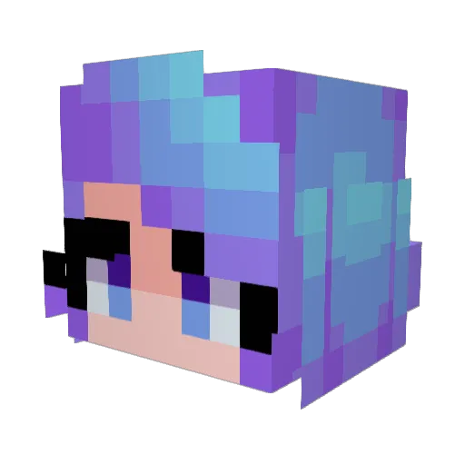 chloeee611 Minecraft avatar head, 3D render
