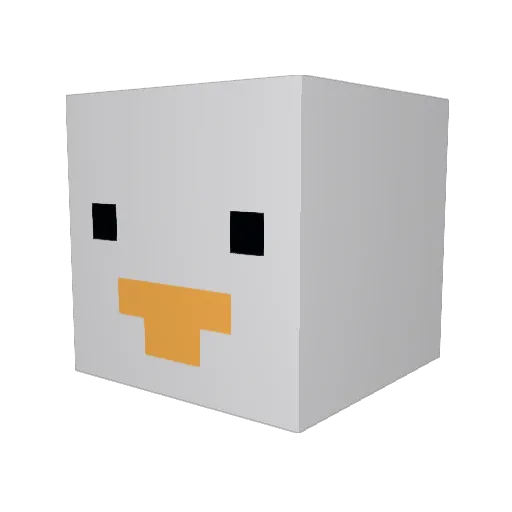 chloeflower06 Minecraft avatar head, 3D render