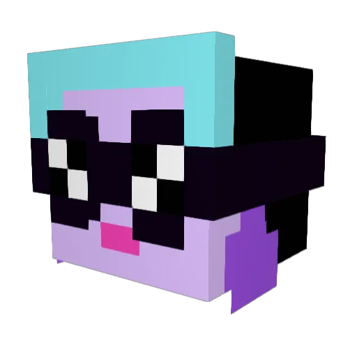 chloeisnotfunny Minecraft avatar head, 3D render