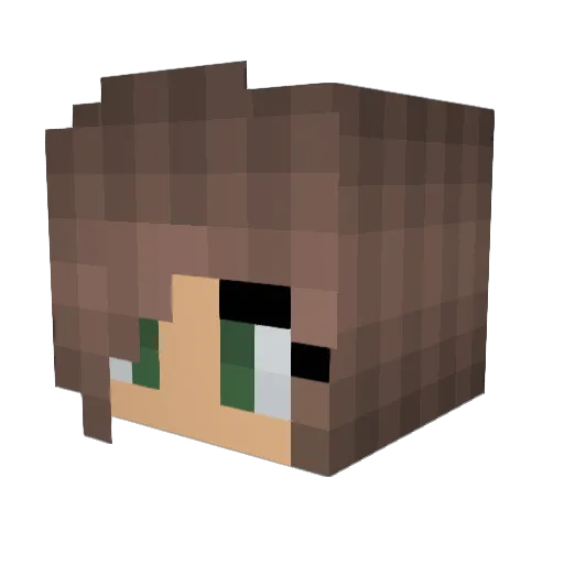 chloek225 Minecraft avatar head, 3D render