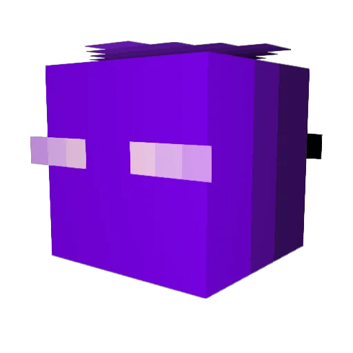 chloemaeee Minecraft avatar head, 3D render