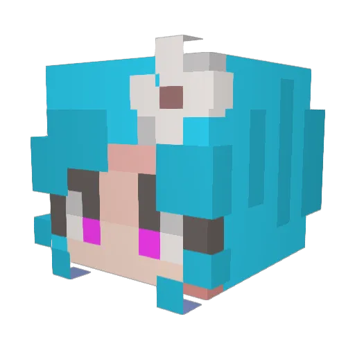chloeolivia85 Minecraft avatar head, 3D render