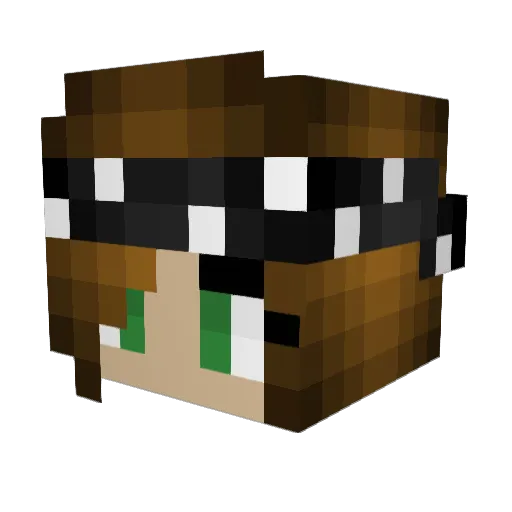 chloesloth Minecraft avatar head, 3D render