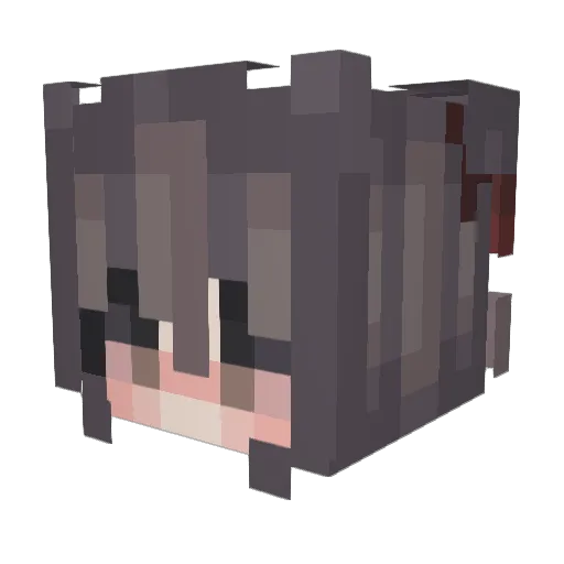 chloeuser Minecraft avatar head, 3D render