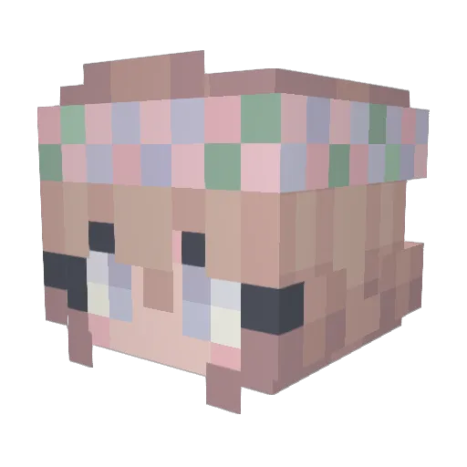 chloeyish Minecraft avatar head, 3D render