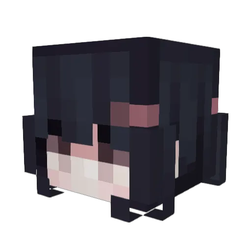 chloluvsyeo Minecraft avatar head, 3D render