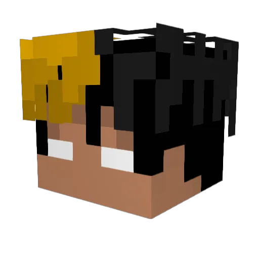 chlomoneycrain Minecraft avatar head, 3D render