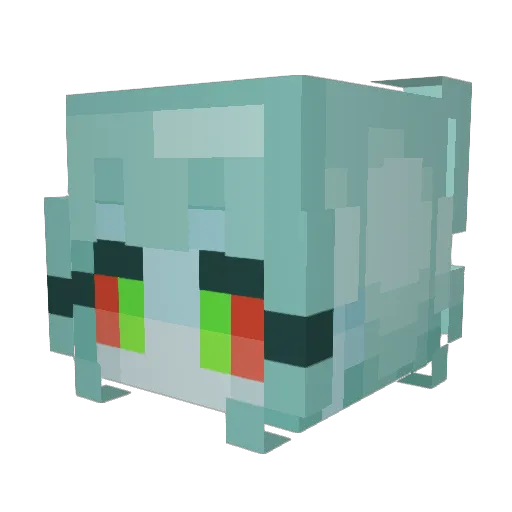 chlorineblossoms Minecraft avatar head, 3D render