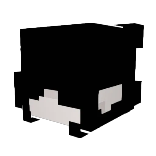 chlow Minecraft avatar head, 3D render