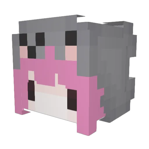 chlowyi Minecraft avatar head, 3D render