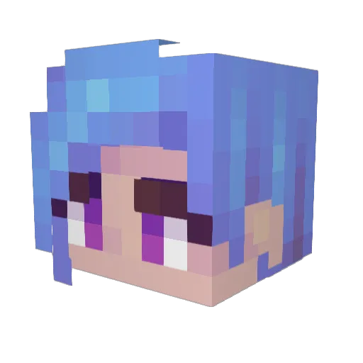 chm1234 Minecraft avatar head, 3D render