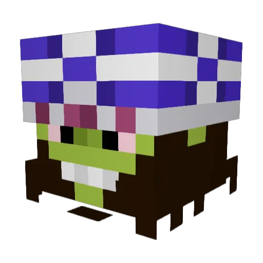 chnkymnky4 Minecraft avatar head, 3D render