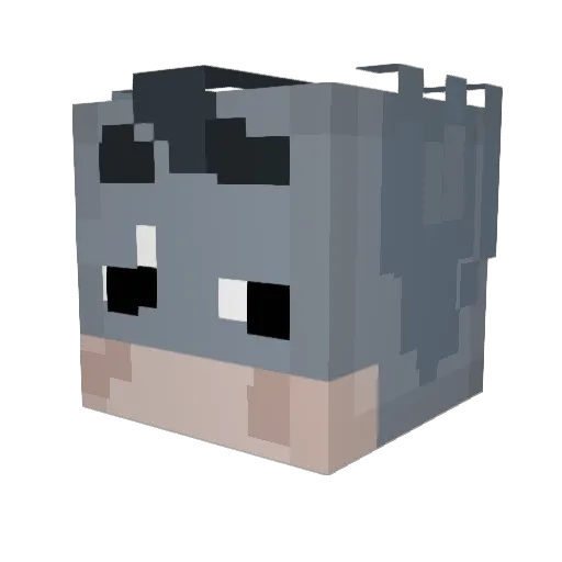 chnob Minecraft avatar head, 3D render