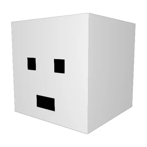 cho0821 Minecraft avatar head, 3D render
