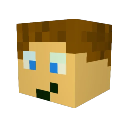 cho7apou1 Minecraft avatar head, 3D render
