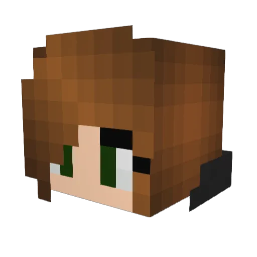 cho_ale Minecraft avatar head, 3D render