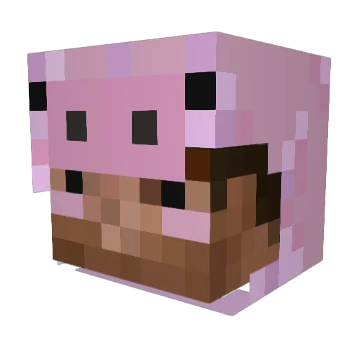 cho_ps Minecraft avatar head, 3D render