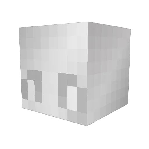 choa123 Minecraft avatar head, 3D render
