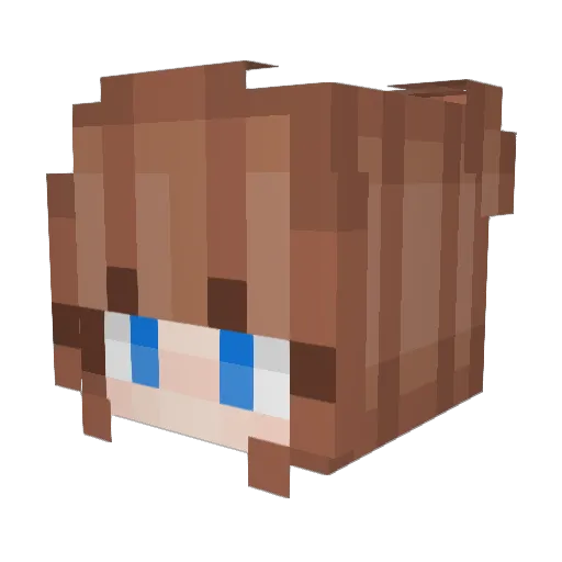 choanm Minecraft avatar head, 3D render