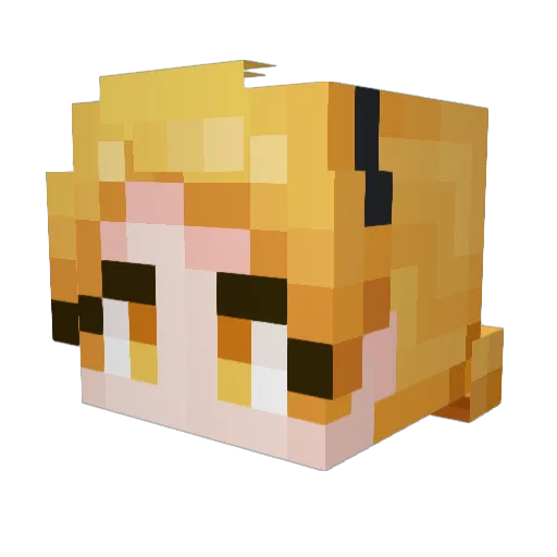 chobamba Minecraft avatar head, 3D render