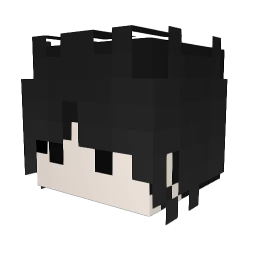 choblue Minecraft avatar head, 3D render