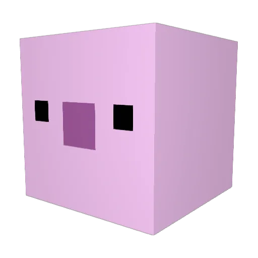 chobojaa Minecraft avatar head, 3D render