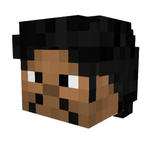chochofos Minecraft avatar head, 3D render