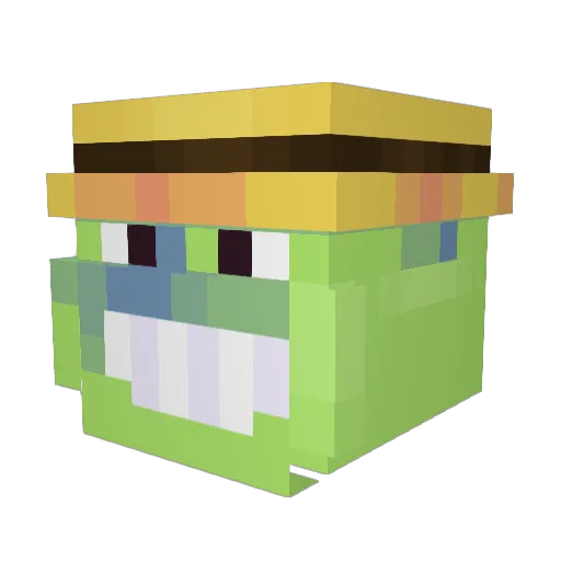 chocman_gnesis Minecraft avatar head, 3D render