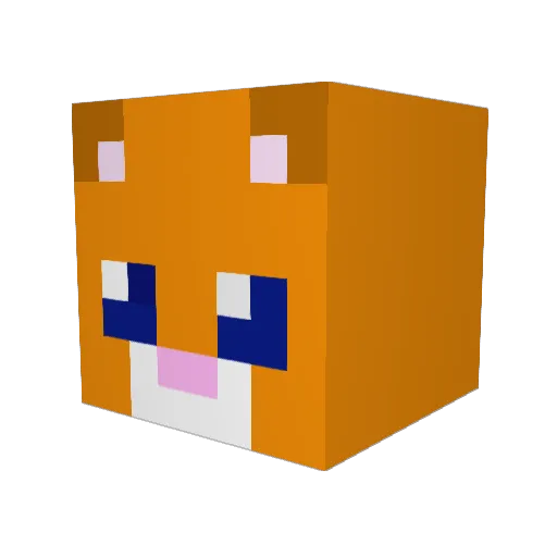 choco49 Minecraft avatar head, 3D render