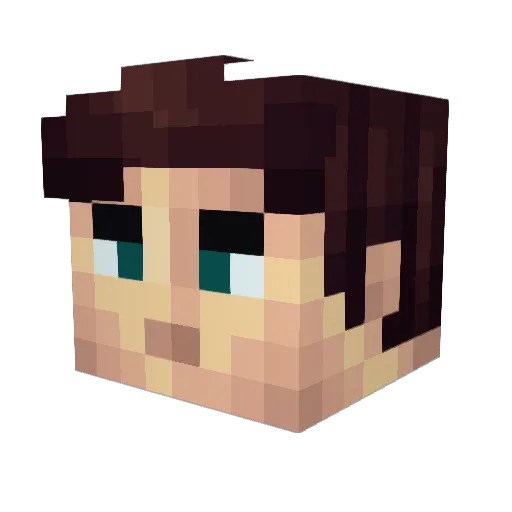 choco83300 Minecraft avatar head, 3D render