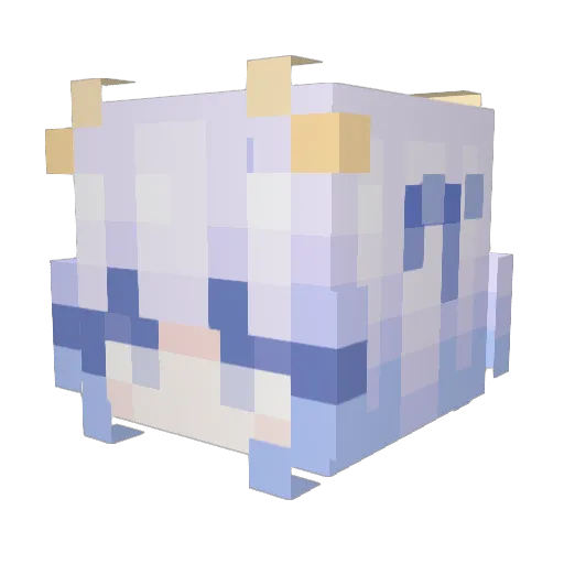 choco9486 Minecraft avatar head, 3D render