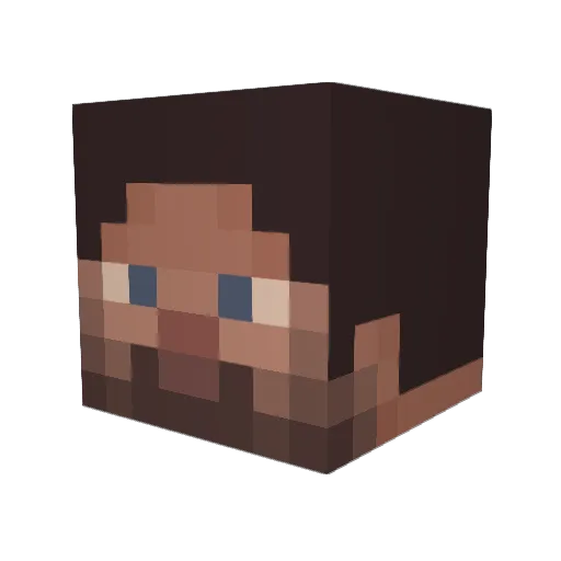 choco_mintt_ Minecraft avatar head, 3D render