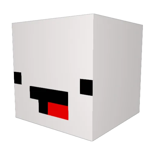 choco_moxal Minecraft avatar head, 3D render