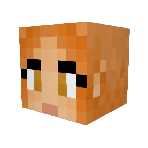 chocobochick3 Minecraft avatar head, 3D render