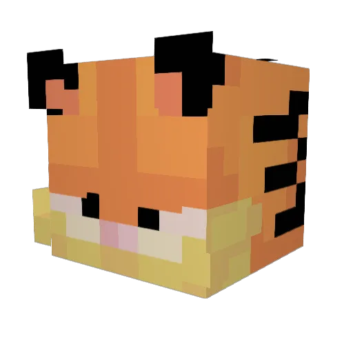 chocochol Minecraft avatar head, 3D render