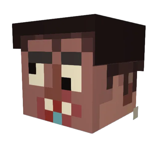 chocoflakez Minecraft avatar head, 3D render