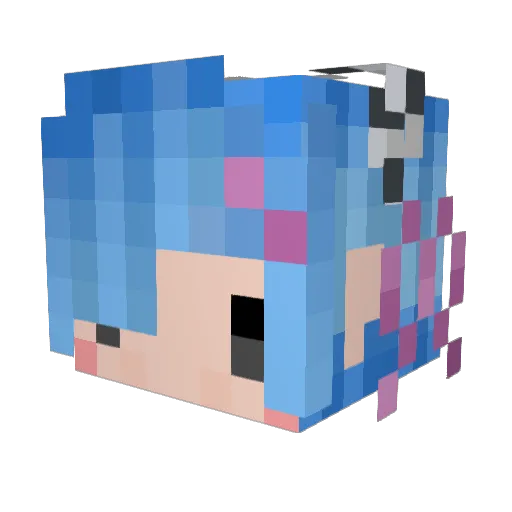 chocog0128 Minecraft avatar head, 3D render