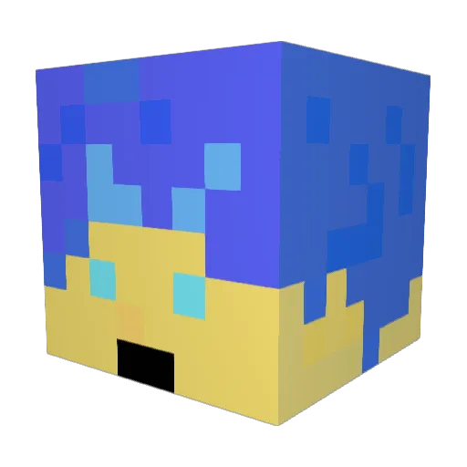 chocoiate1007 Minecraft avatar head, 3D render