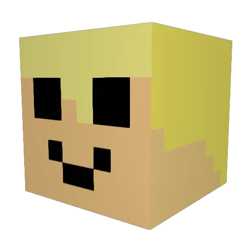 chocolate78910 Minecraft avatar head, 3D render