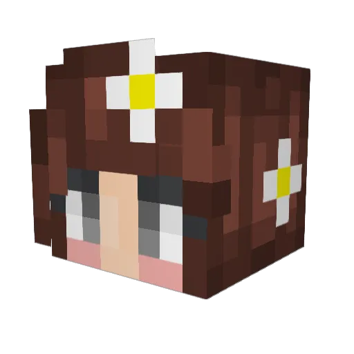 chocolate93 Minecraft avatar head, 3D render