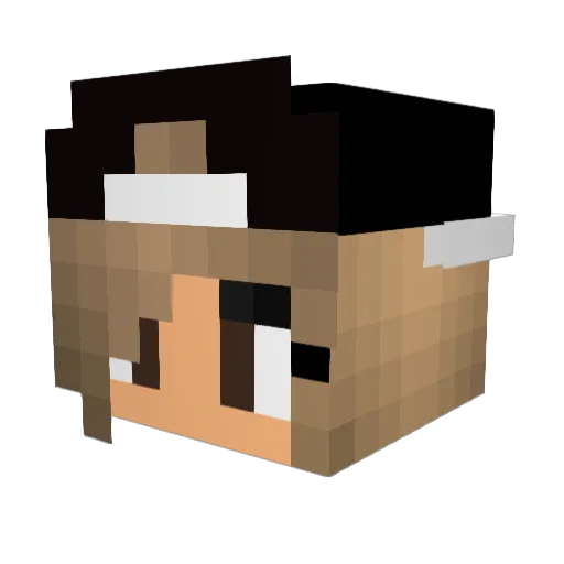chocolatecake30 Minecraft avatar head, 3D render