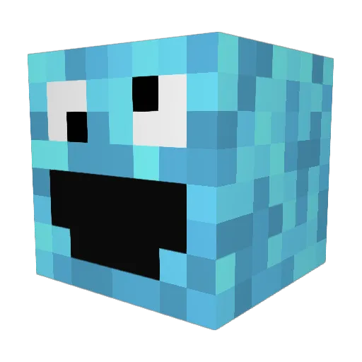 chocolatechip_ Minecraft avatar head, 3D render